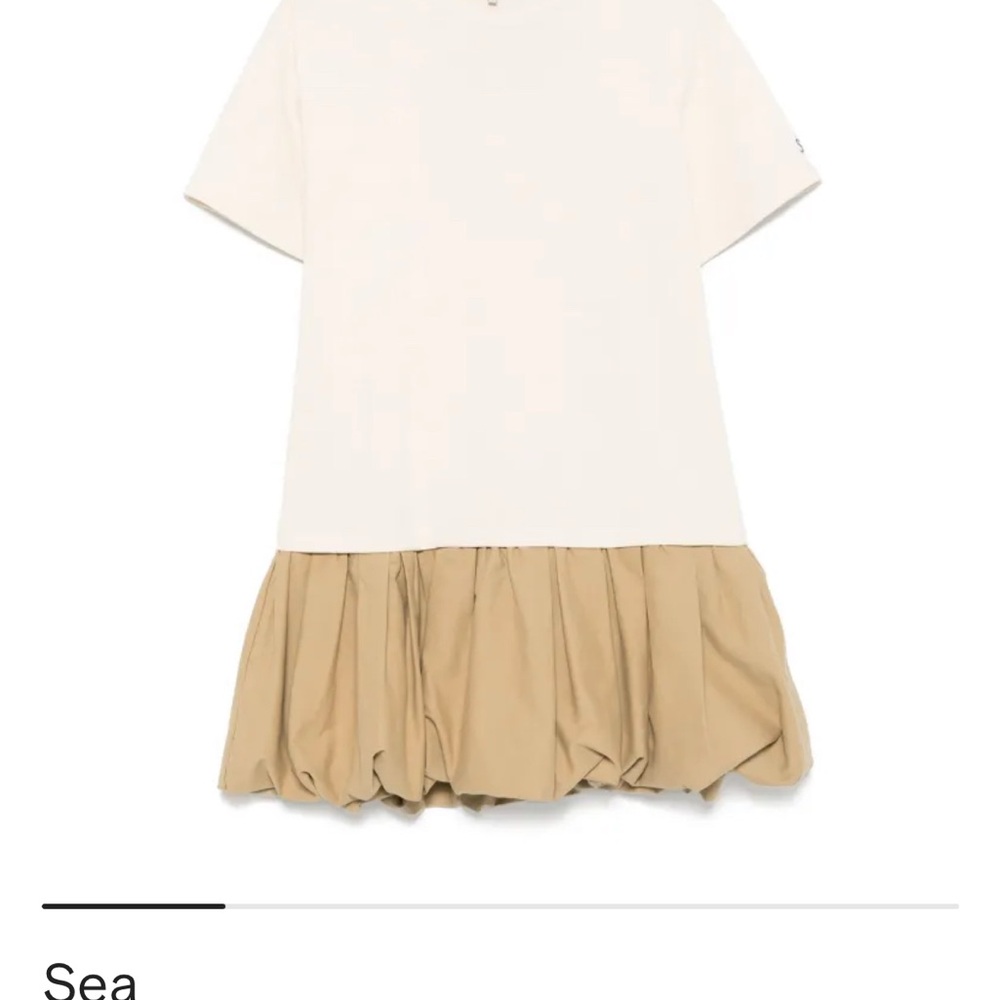 Sea New York Cream and Tan Dress